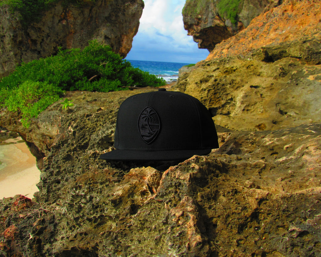 Guam Seal New Era 9Fifty Snapback Black on Black