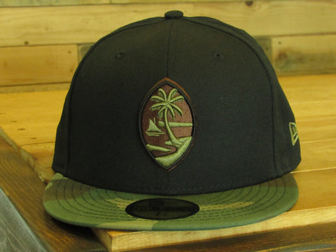 Guam Seal 59Fifty Fitted Black/Camo/Olive, Brown