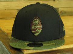 Guam Seal 59Fifty Fitted Black/Camo/Olive, Brown