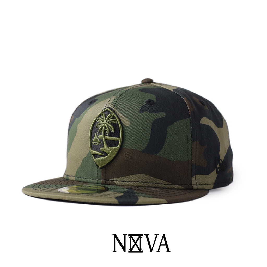 Guam Seal 59Fifty Fitted Camo w/ Olive & Black Seal
